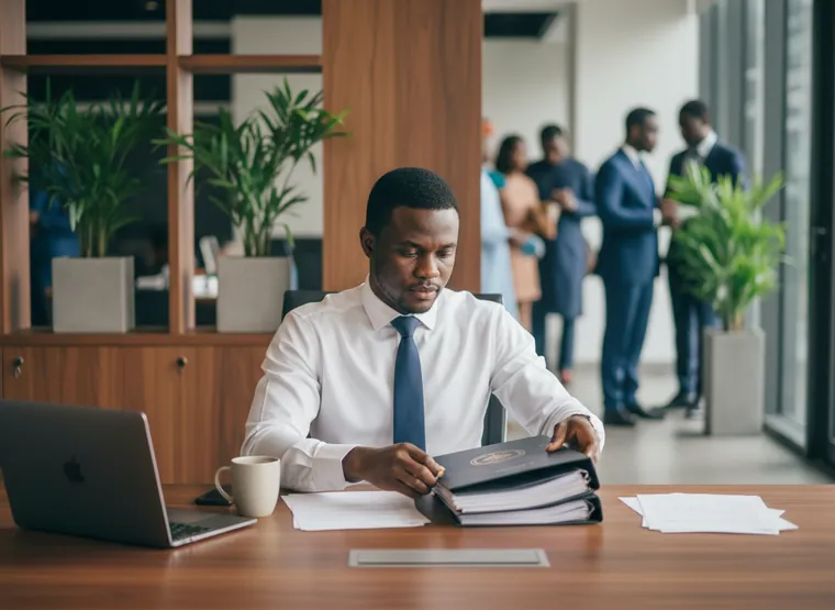 A company secretary preparing a board pack